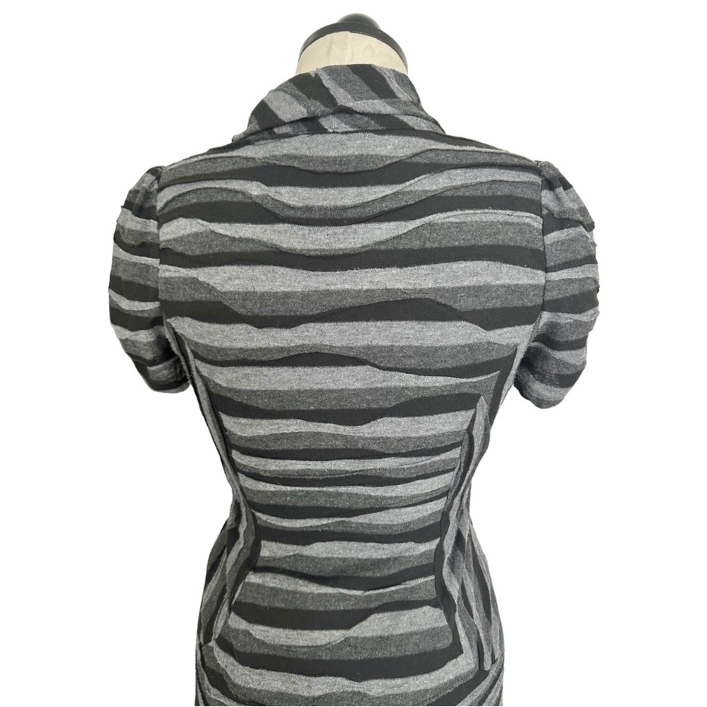 Evan Picone Vintage Knit Dress Grey Size 2 Petite - Picture 4 of 13